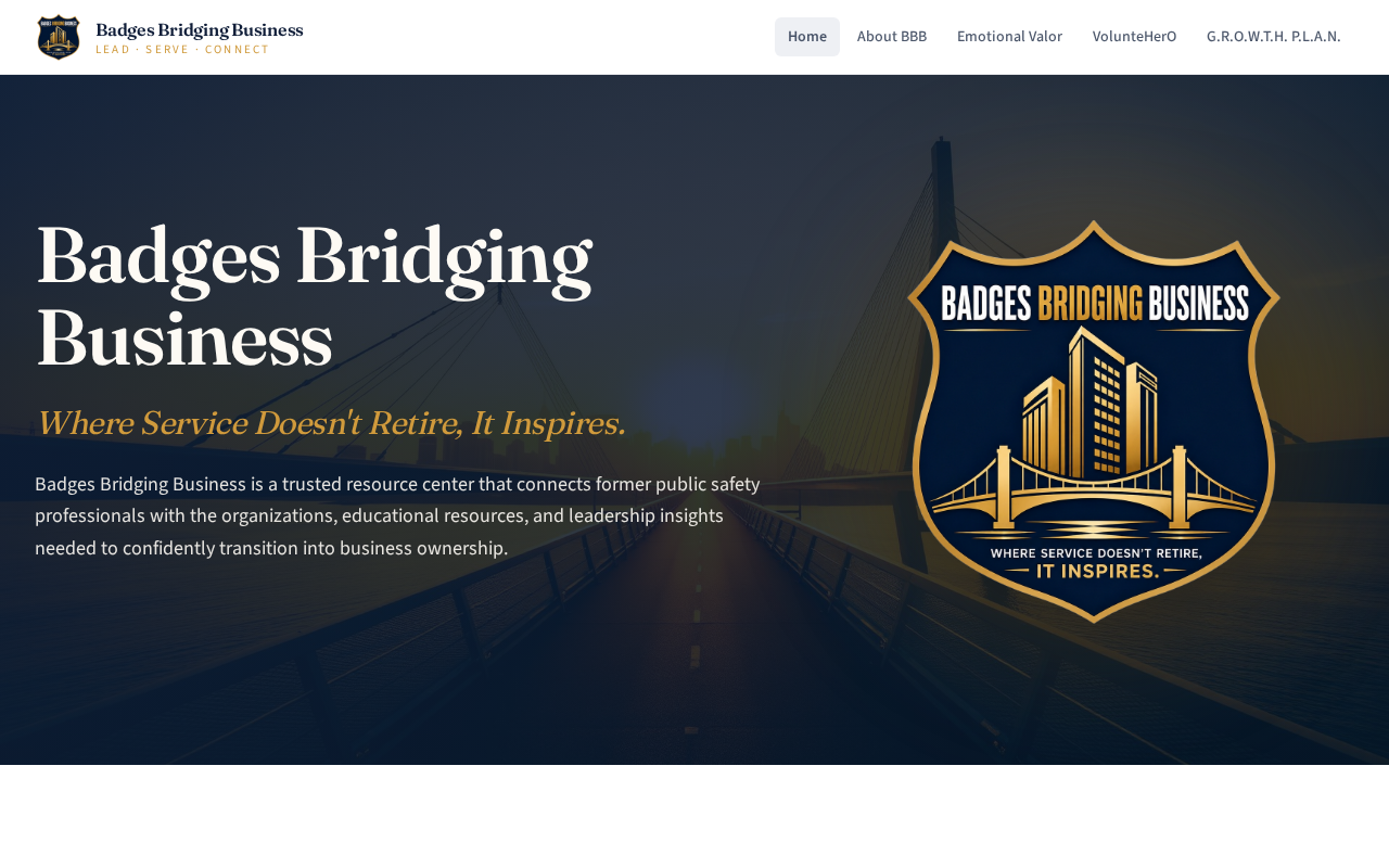 Badges Bridging Business website preview