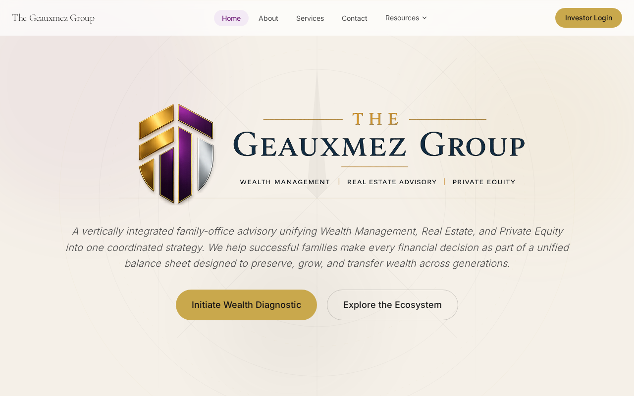 The Geauxmez Group website preview