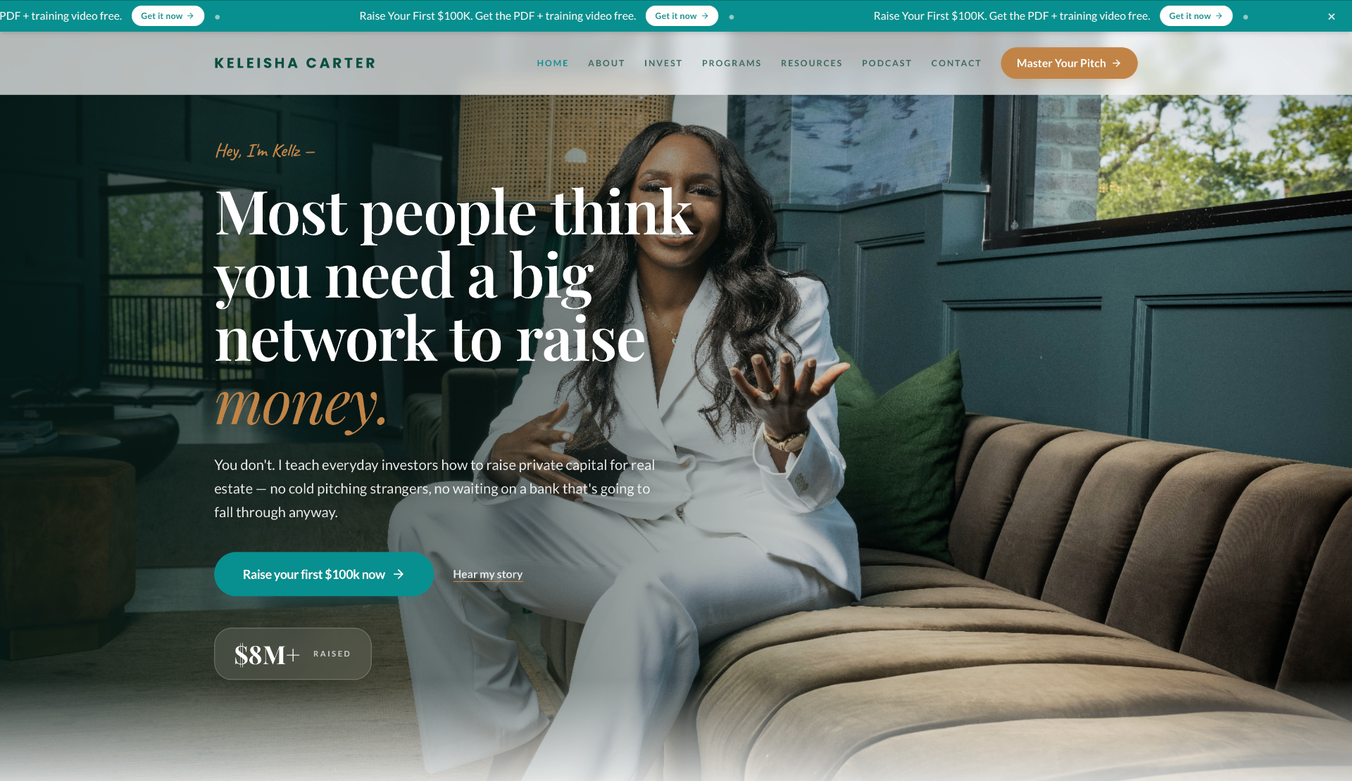 Keleisha Carter website preview